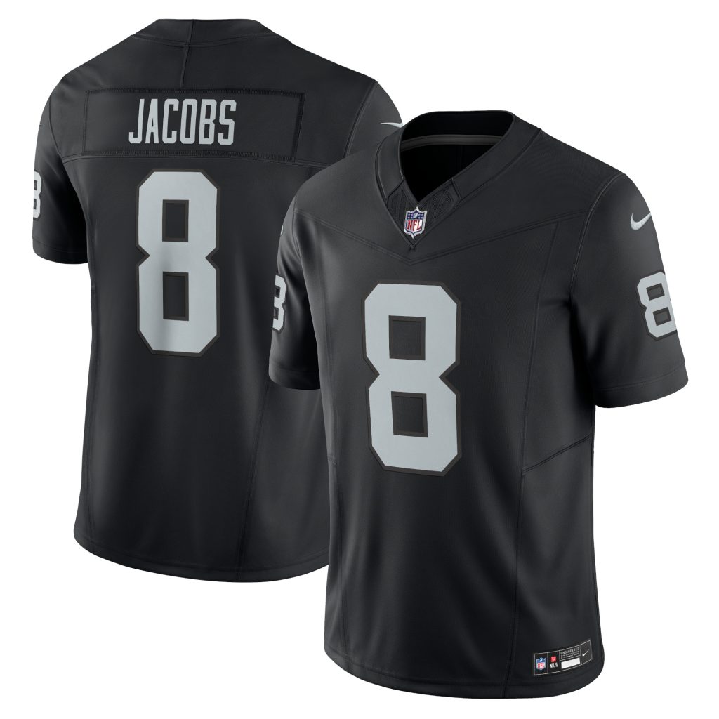Men's Las Vegas Raiders Josh Jacobs Nike Black Vapor F.U.S.E. Limited Jersey