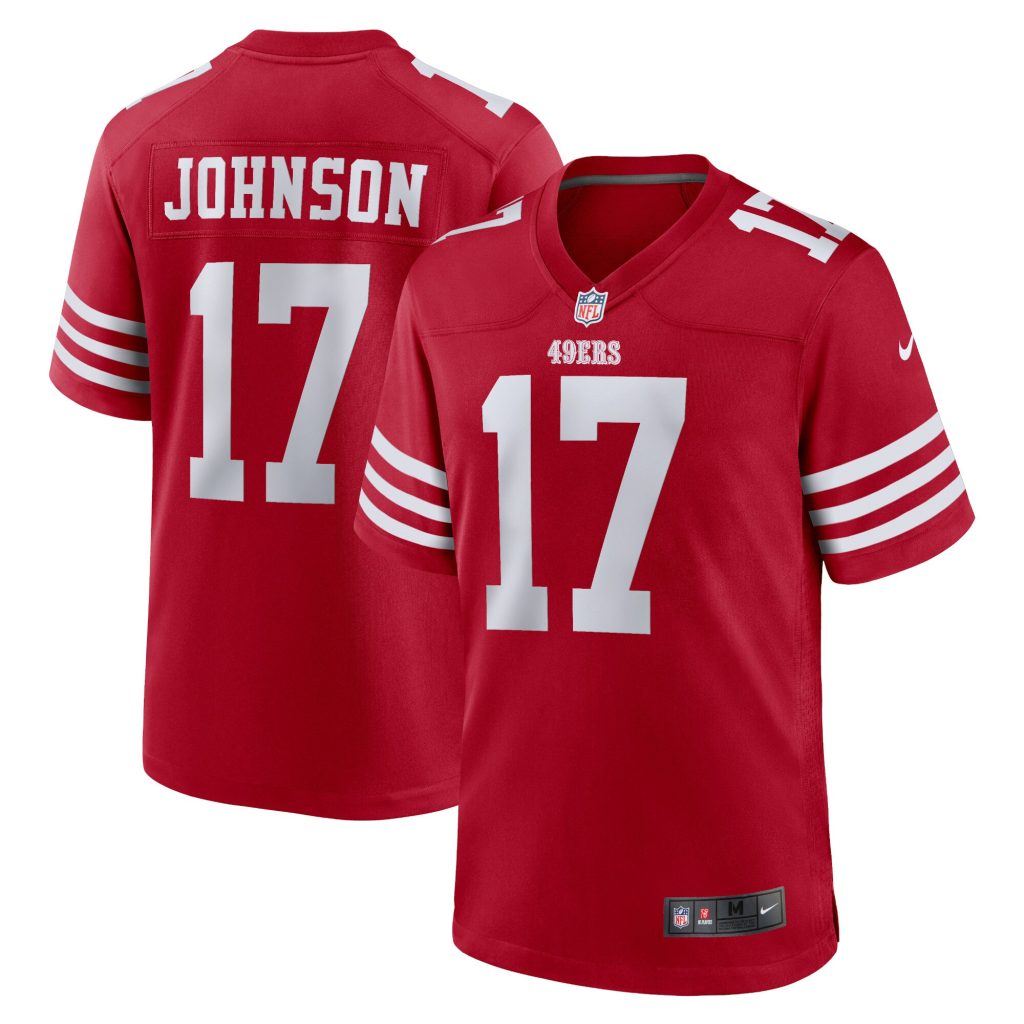 Men's San Francisco 49ers Josh Johnson Nike Scarlet Home Game Player Jersey