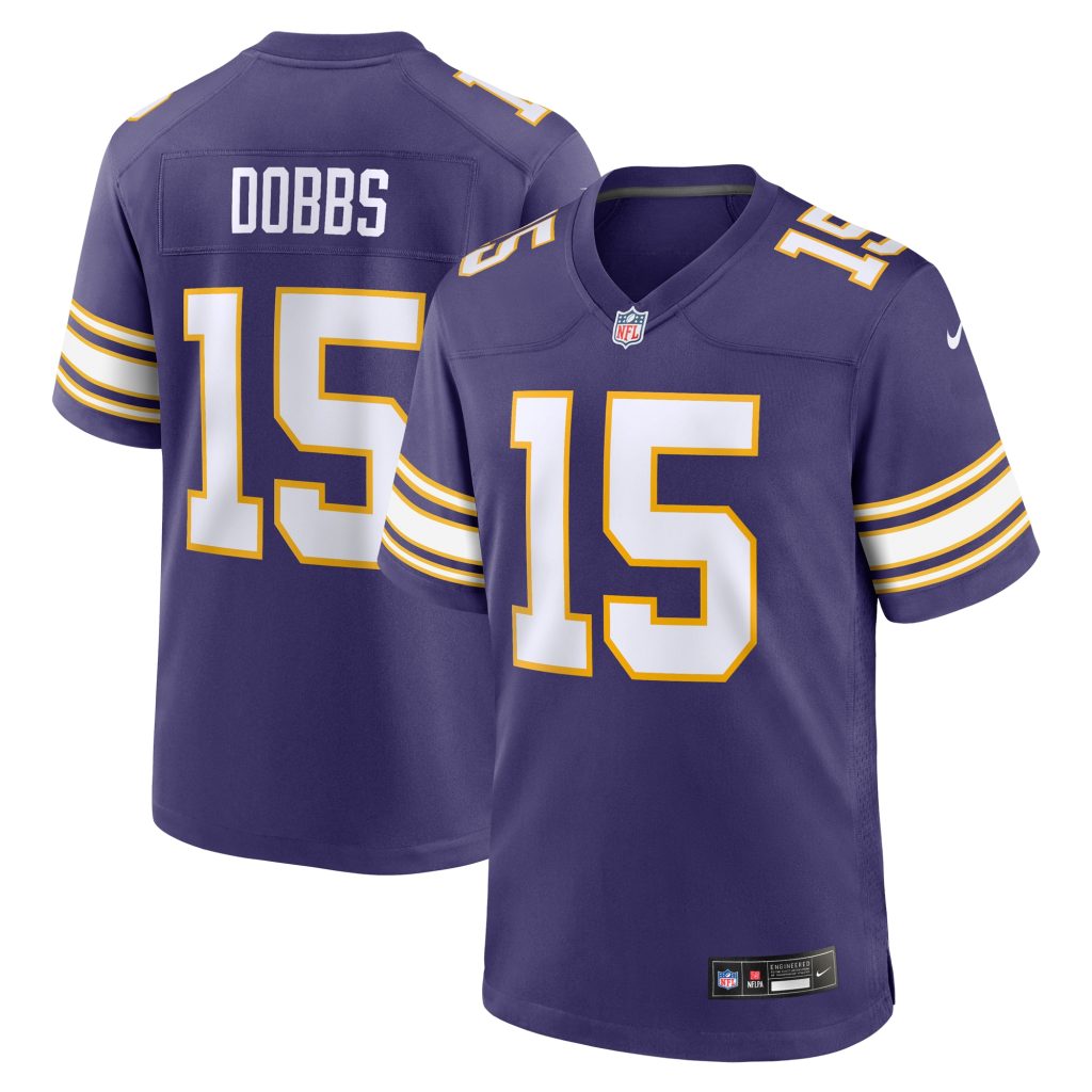 Joshua Dobbs Minnesota Vikings Nike Alternate Game Jersey - Purple