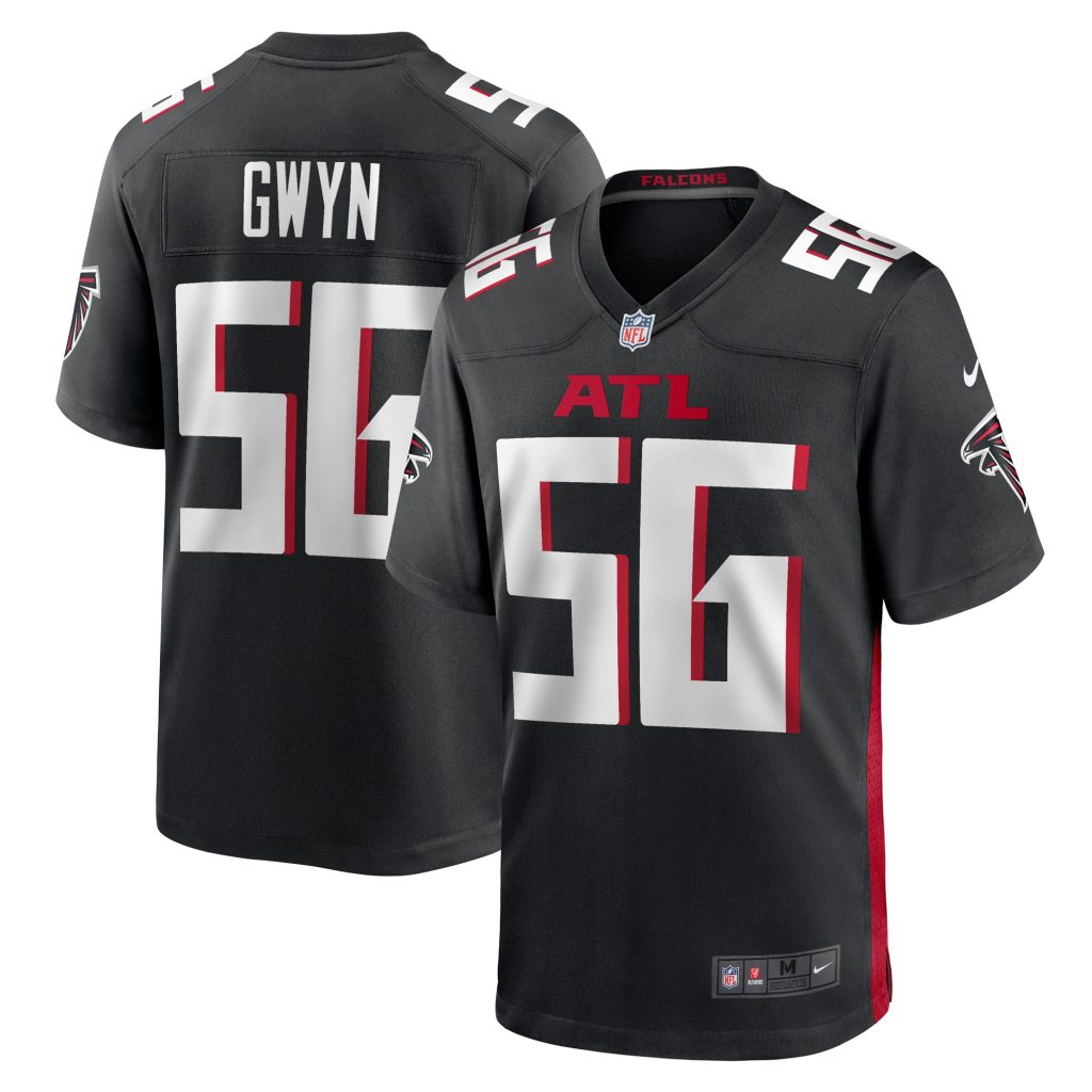 Jovaughn Gwyn Atlanta Falcons Nike Team Game Jersey -  Black