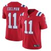 Men's Nike Julian Edelman Red New England Patriots Alternate Vapor Limited Jersey