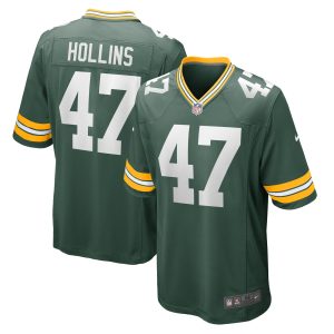 Men's Green Bay Packers Justin Hollins Nike Green Home Game Player Jersey