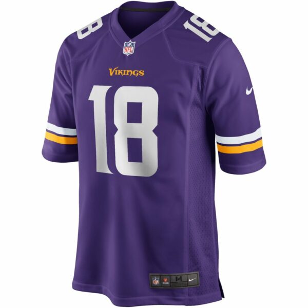 Men's Minnesota Vikings Justin Jefferson Nike Purple Player Game Jersey
