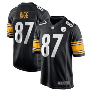 Men's Pittsburgh Steelers Justin Rigg Nike Black Game Player Jersey