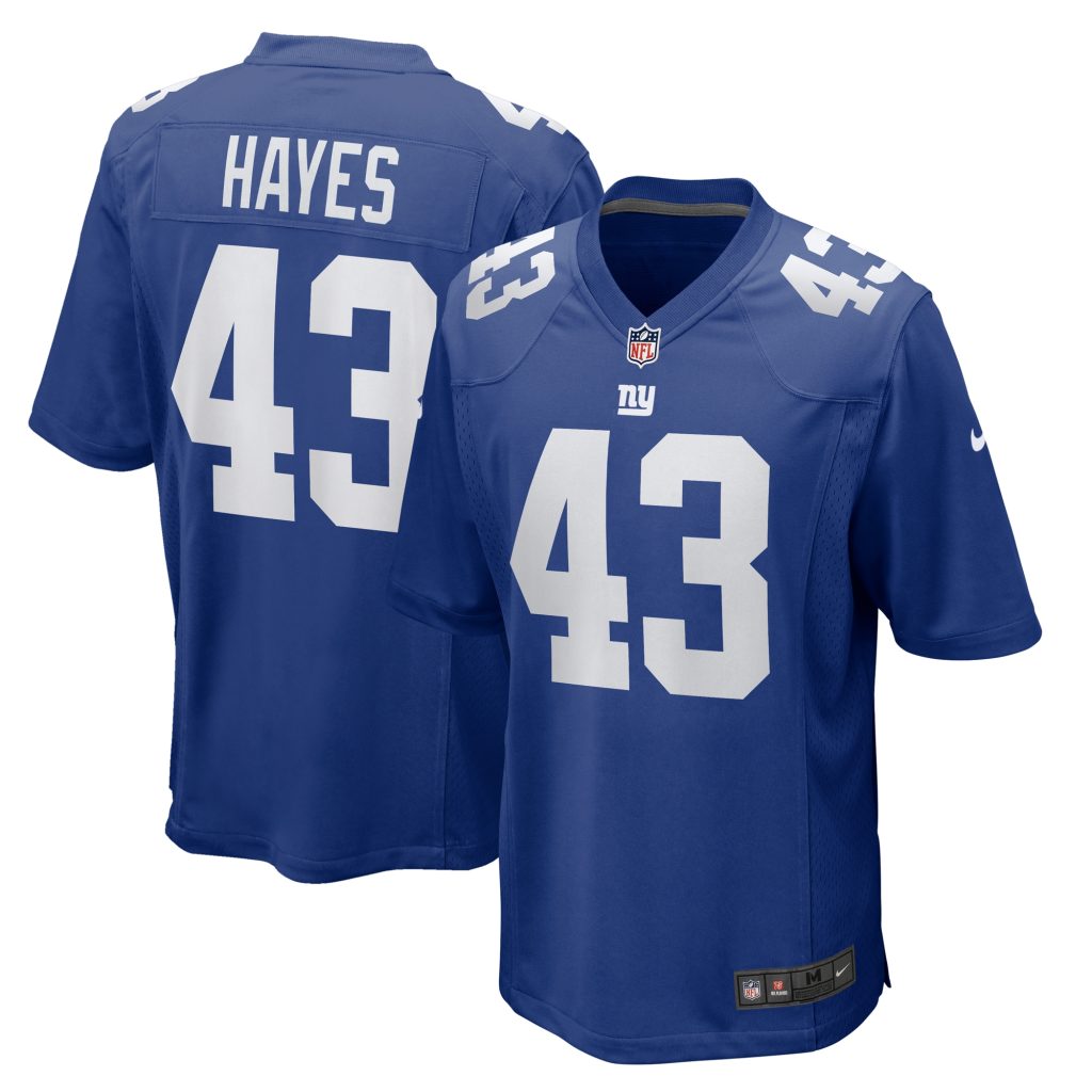 Kaleb Hayes New York Giants Nike Team Game Jersey -  Royal