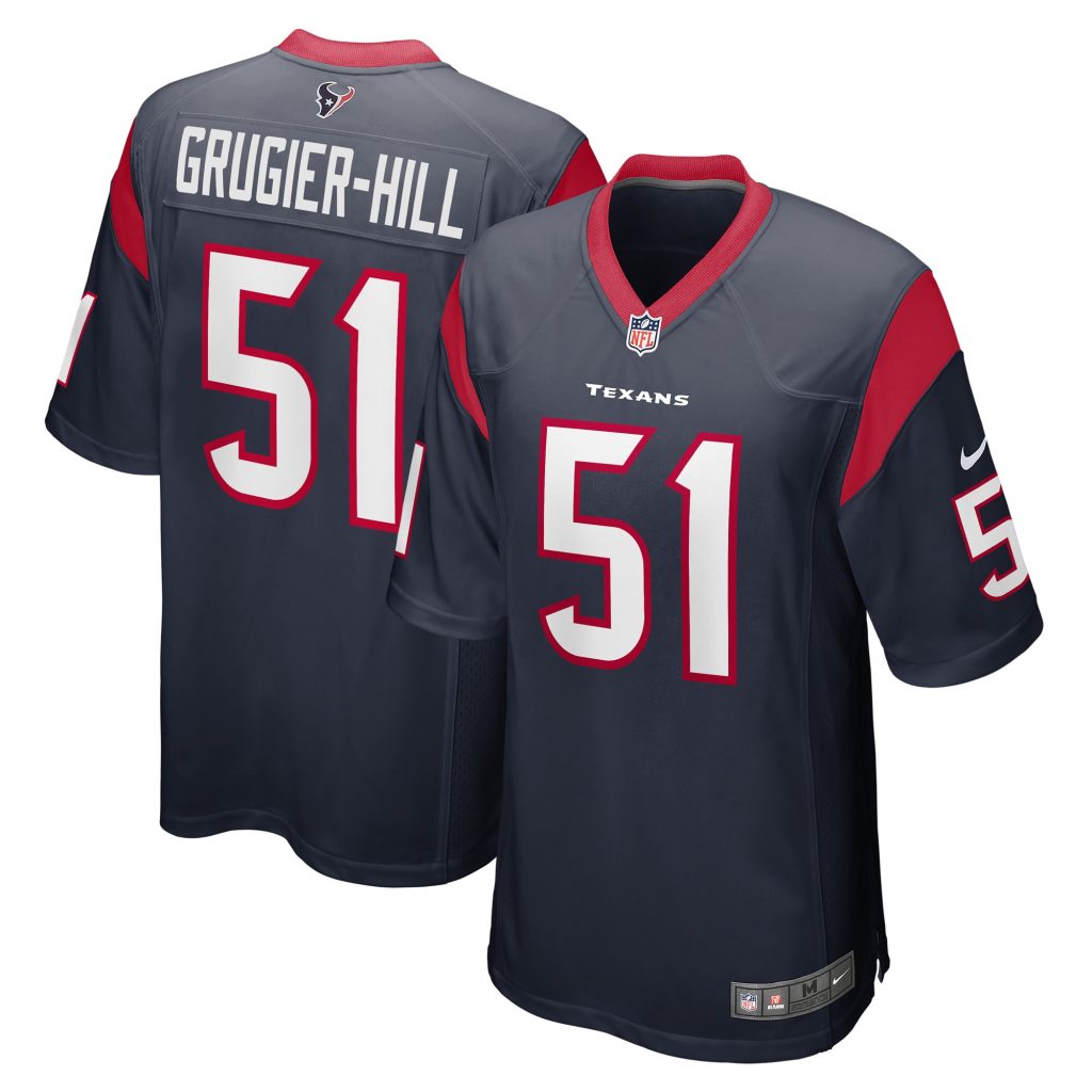 Men's Houston Texans Kamu Grugier-Hill Nike Navy Game Player Jersey