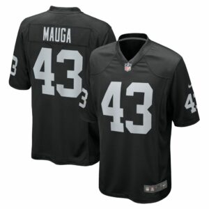 Kanai Mauga Las Vegas Raiders Nike Team Game Jersey -  Black