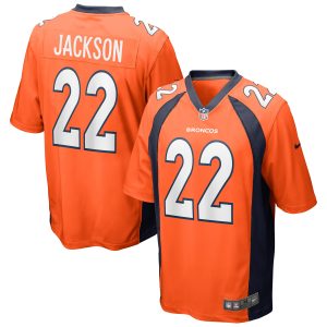 Men's Denver Broncos Kareem Jackson Nike Orange Game Jersey