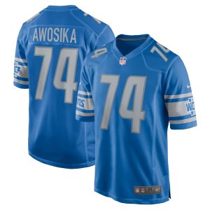 Men's Detroit Lions Kayode Awosika Nike Blue Home Game Player Jersey