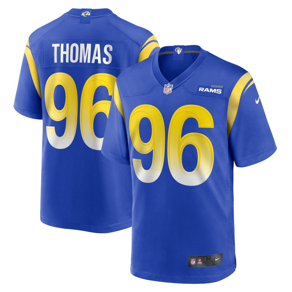 Men's Los Angeles Rams Keir Thomas Nike Royal Game Player Jersey