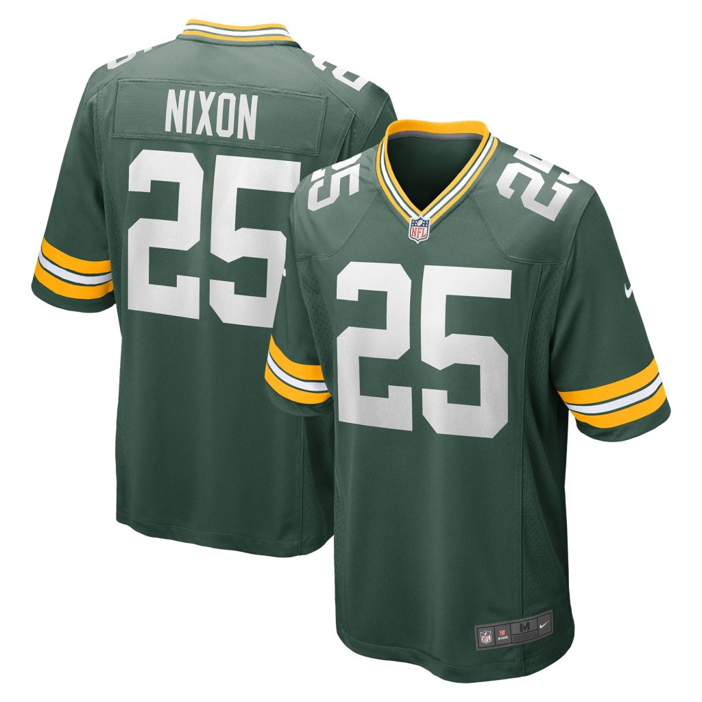 Men's Green Bay Packers Keisean Nixon Nike Green Game Player Jersey