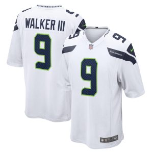 Men's Seattle Seahawks Kenneth Walker III Nike White Away Game Player Jersey