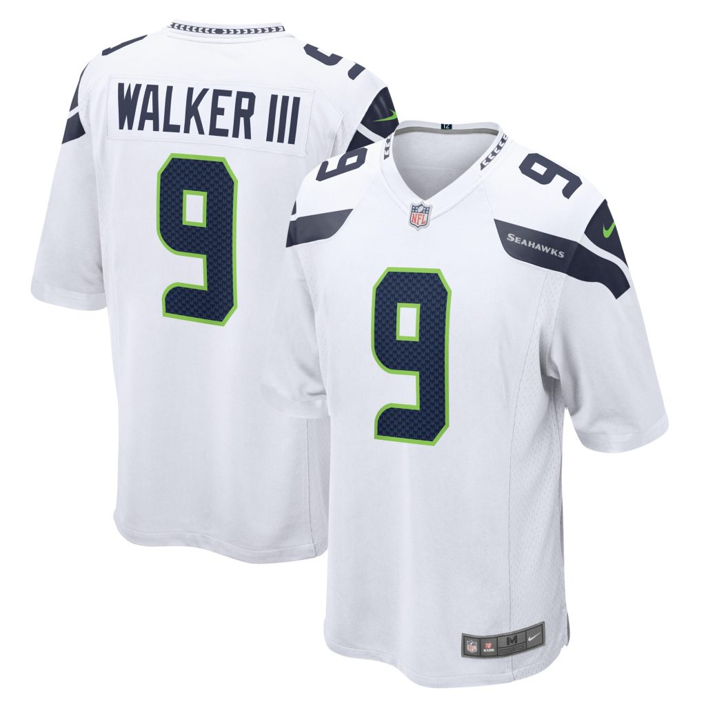 Men's Seattle Seahawks Kenneth Walker III Nike White Away Game Player Jersey