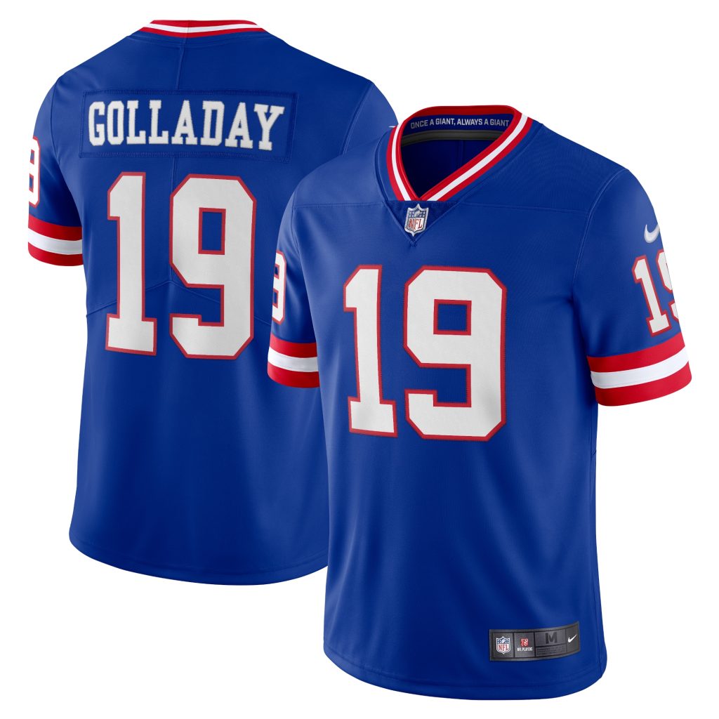 Men's New York Giants Kenny Golladay Nike Royal Classic Vapor Limited Player Jersey