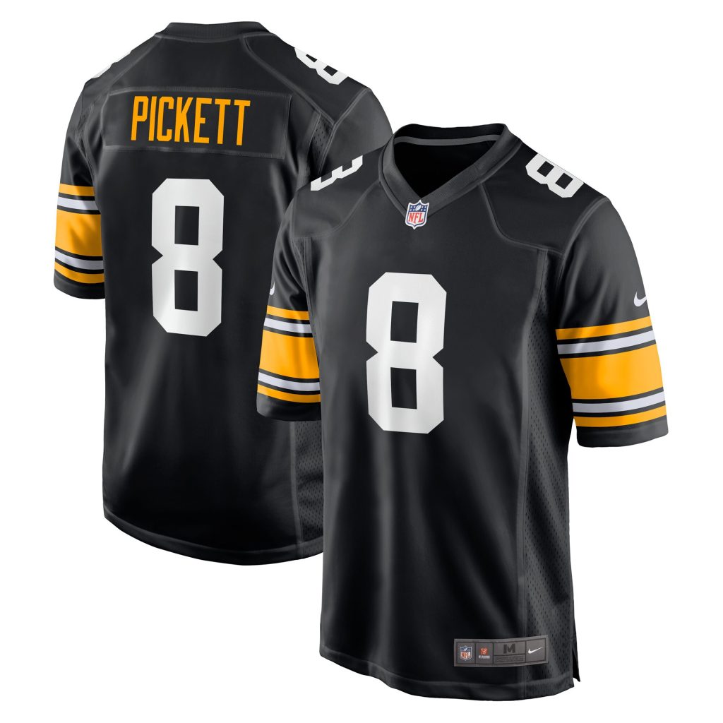 Men's Pittsburgh Steelers Kenny Pickett Nike Black Player Game Jersey
