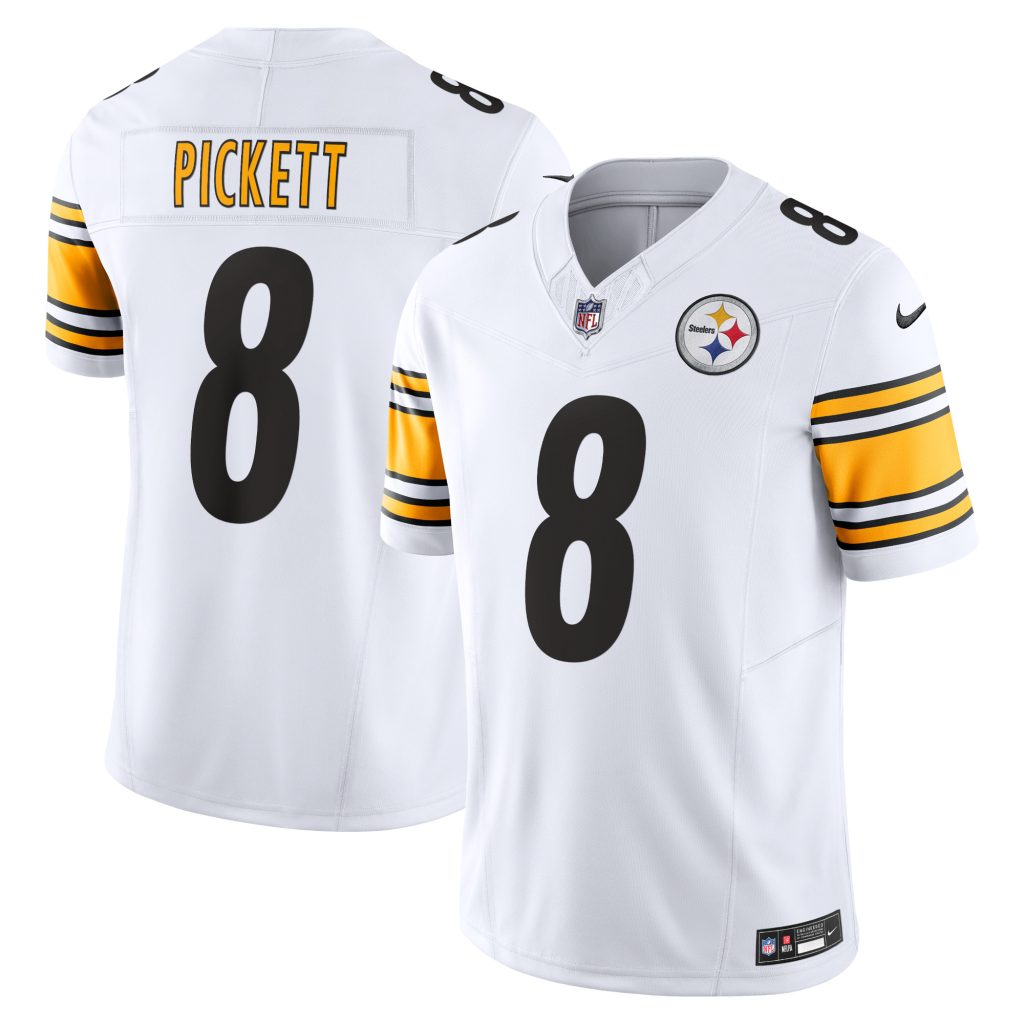 Men's Pittsburgh Steelers Kenny Pickett Nike White Vapor F.U.S.E. Limited Jersey