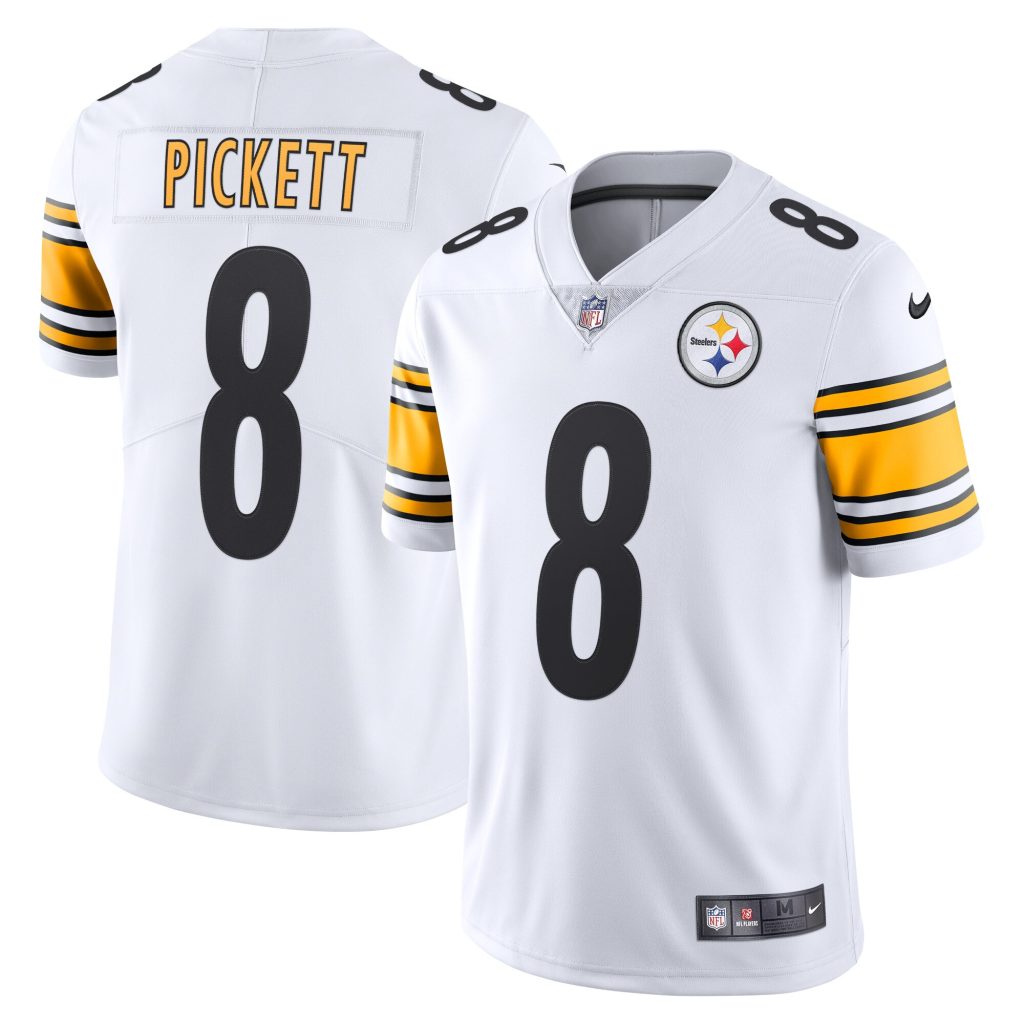 Men's Pittsburgh Steelers Kenny Pickett Nike White Vapor Limited Jersey