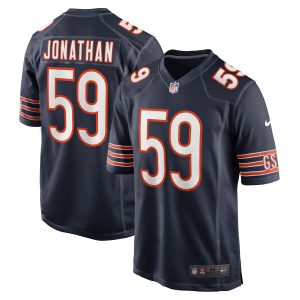 Men's Chicago Bears Kingsley Jonathan Nike Navy Game Player Jersey