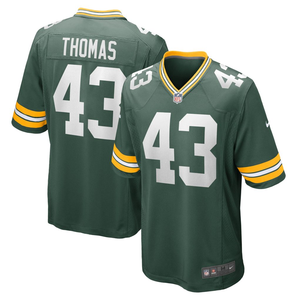 Men's Green Bay Packers Kiondre Thomas Nike Green Game Player Jersey