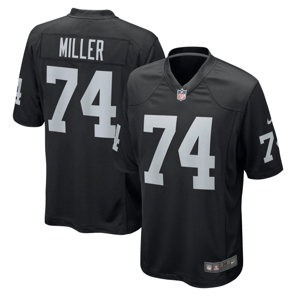 Men's Las Vegas Raiders Kolton Miller Nike Black Game Jersey