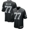 Men's Nike Kolton Miller Black Las Vegas Raiders Game Player Jersey