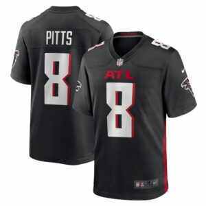 Men's Atlanta Falcons Kyle Pitts Nike Black Game Jersey