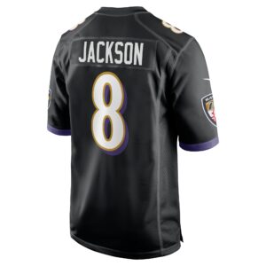 Lamar Jackson Baltimore Ravens Nike Alternate Game Jersey -  Black