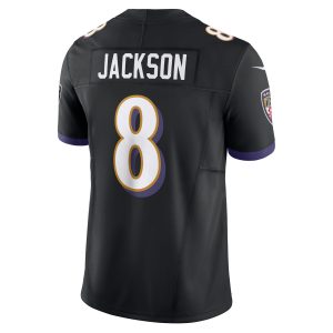 Men's Baltimore Ravens Lamar Jackson Nike Black Vapor F.U.S.E. Limited Jersey