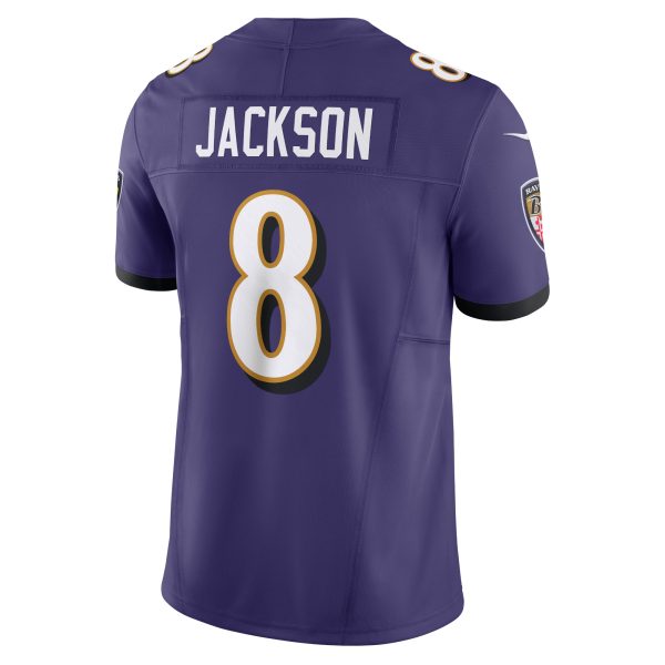Men's Baltimore Ravens Lamar Jackson Nike Purple Vapor F.U.S.E. Limited Jersey