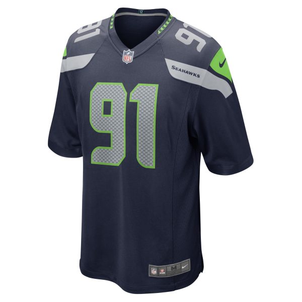 Men's Seattle Seahawks L.J. Collier Nike College Navy Game Jersey