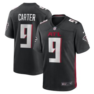 Men's Atlanta Falcons Lorenzo Carter Nike Black Game Player Jersey