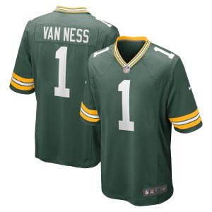 Men's Green Bay Packers Lukas Van Ness Nike Green 2023 NFL Draft First Round Pick Game Jersey
