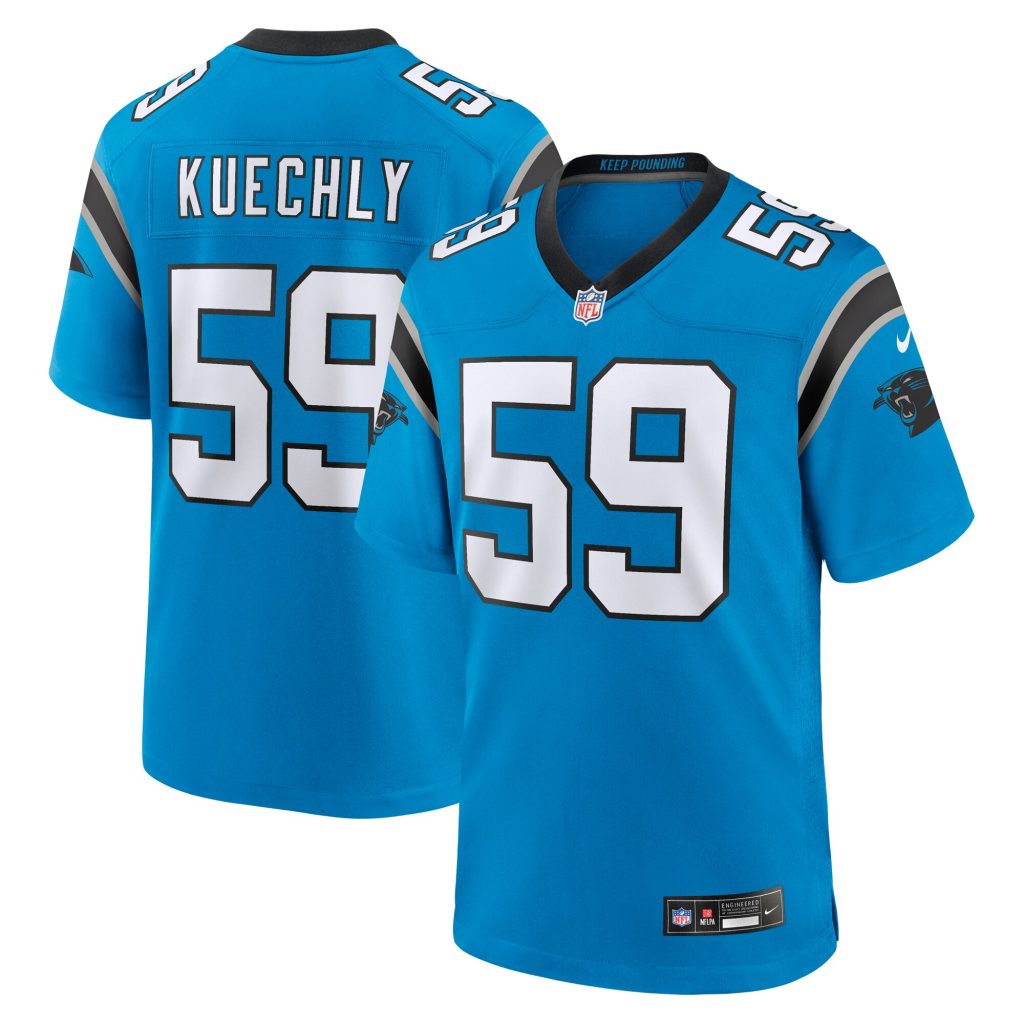 Men's Carolina Panthers Luke Kuechly Nike Blue Retired Player Game Jersey