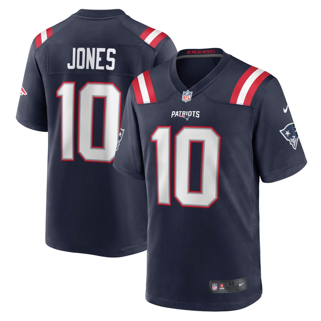 Men's New England Patriots Mac Jones Nike Navy Player Game Jersey