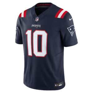 Mac Jones New England Patriots Nike Vapor F.U.S.E. Limited Jersey - Navy