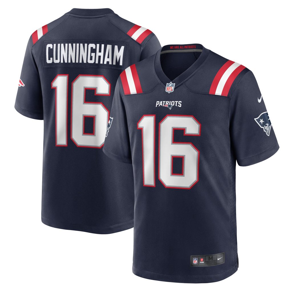 Malik Cunningham New England Patriots Nike Team Game Jersey -  Navy