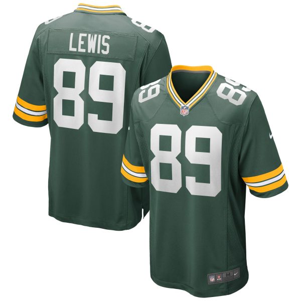 Men's Green Bay Packers Marcedes Lewis Nike Green Game Jersey