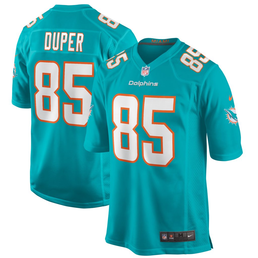 Men's Miami Dolphins Mark Duper Nike Aqua Game Retired Player Jersey