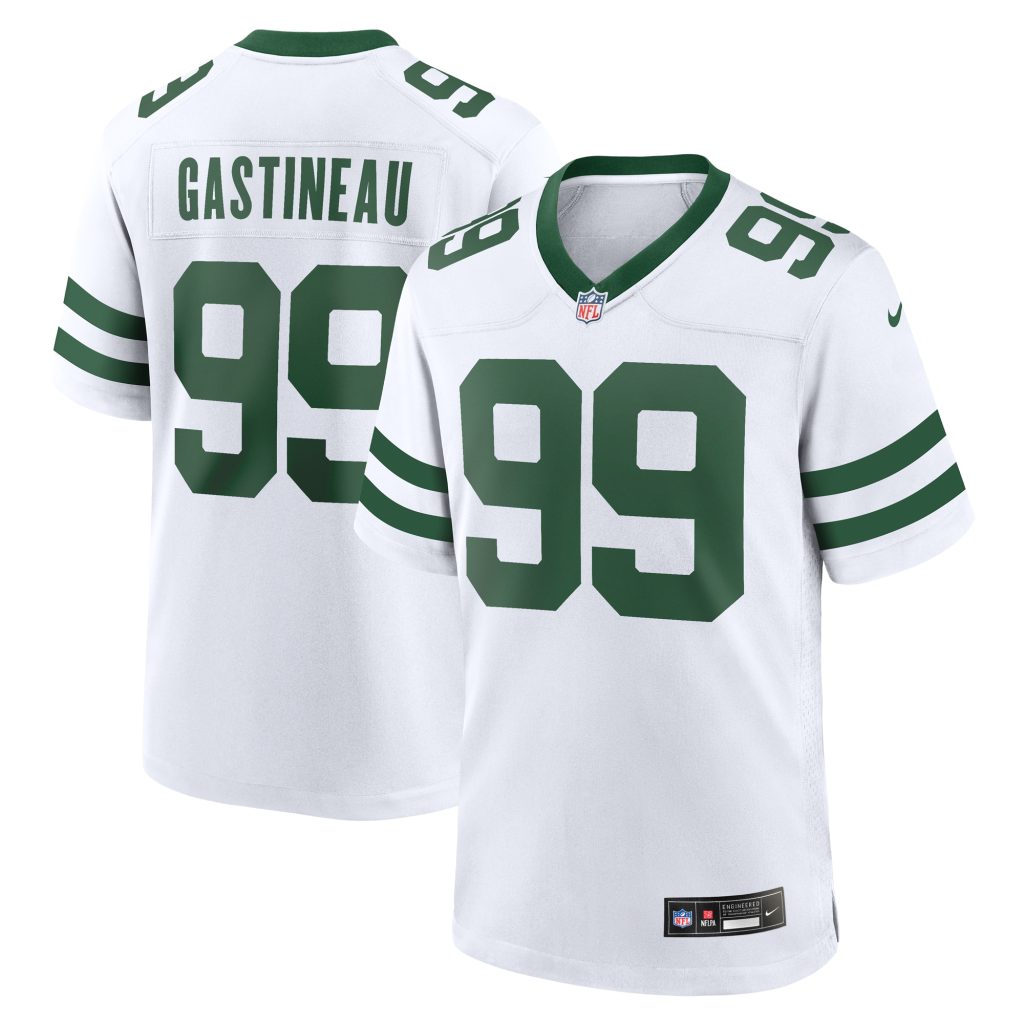 Mark Gastineau New York Jets Nike Legacy Retired Player Game Jersey - White