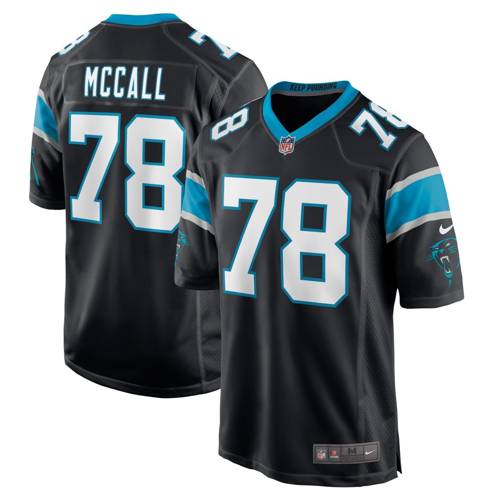 Men's Carolina Panthers Marquan McCall Nike Black Game Player Jersey