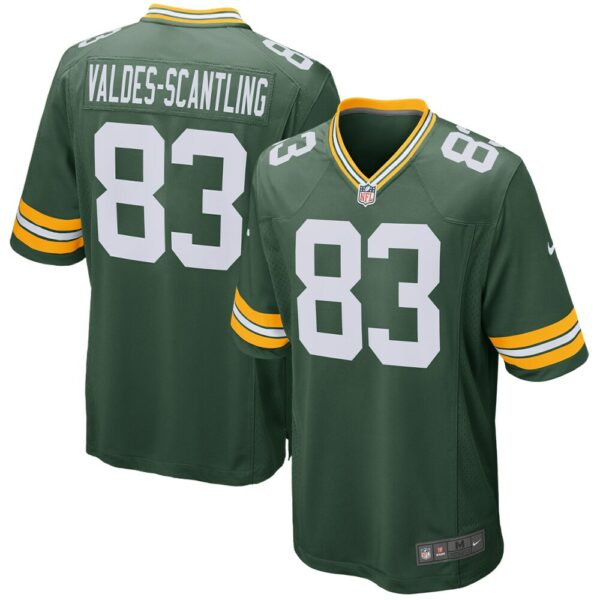 Men's Nike Marquez Valdes-Scantling Green Green Bay Packers Game Player Jersey