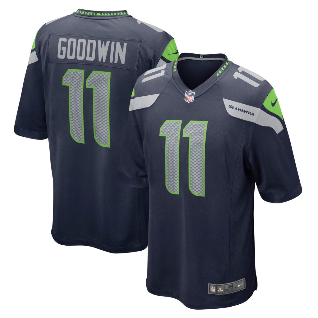 Men's Seattle Seahawks Marquise Goodwin Nike College Navy Home Game Player Jersey