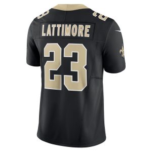 Men's New Orleans Saints Marshon Lattimore Nike Black Vapor F.U.S.E. Limited Jersey
