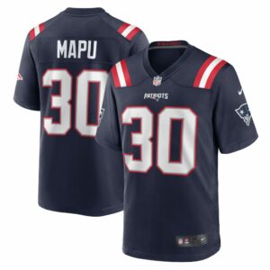 Marte Mapu New England Patriots Nike Team Game Jersey -  Navy