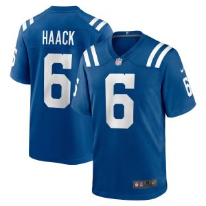Men's Indianapolis Colts Matt Haack Nike Royal Game Player Jersey