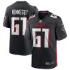 Men's Atlanta Falcons Matt Hennessy Nike Black Player Game Jersey