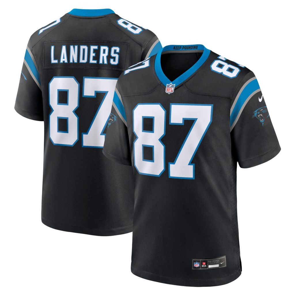 Matt Landers Carolina Panthers Nike Game Jersey - Black