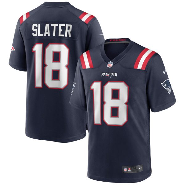 Men's New England Patriots Matthew Slater Nike Navy Game Jersey