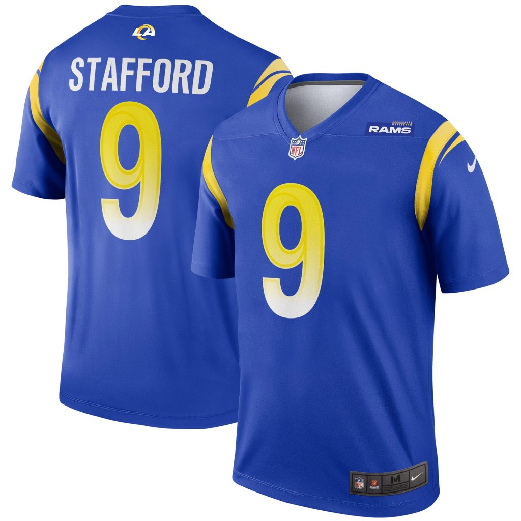 Men's Los Angeles Rams Matthew Stafford Nike Royal Legend Jersey