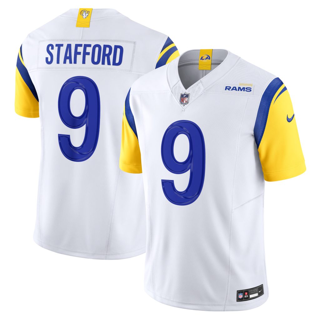 Men's Los Angeles Rams Matthew Stafford Nike White Vapor F.U.S.E. Limited Jersey